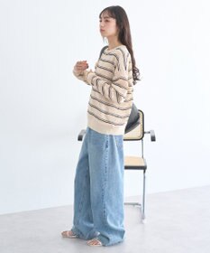 earth music&ecology ボーダーニットプルオーバー