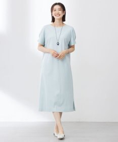 J.PRESS LADIES 【WEB限定カラーあり・洗える】コットンスムース ドルマンスリーブ ワンピース