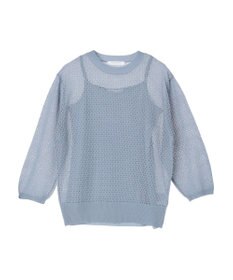 Green Parks ＳＥＴ２点　ラメすかしニット＋キャミソール