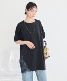 earth music&ecology アシメレースビッグTシャツ