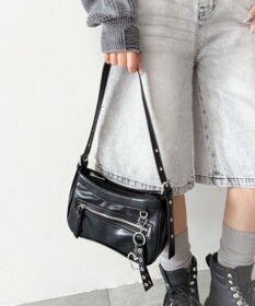 WEGO チャーム付きハトメベルトバッグ