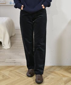 caqu レギュラーストレート 裏起毛コーデュロイパンツ