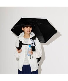 MOONBAT MIZUNO(ミズノ)ハンズフリー 無地 日傘 5段折りたたみ傘 パラソル 晴雨兼用  軽量 一級遮光 遮熱効果 遮光率100% UV遮蔽100%