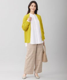 自由区 【洗える】ウィンドウペーンチェックワイド パンツ