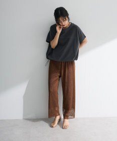 Green Parks レースプリーツパンツ