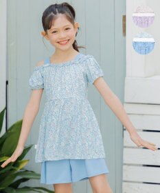 組曲 KIDS 【SS-Lサイズ】 ボタニカルフラワースイムウェア(セパレート)