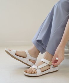 Pointer 天然皮革 本革ストラップサンダル