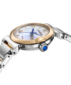 CITIZEN 【ケース径26mmサイズの白蝶貝文字板】幸せを願って贈られる花「スズラン」をモチーフにした人気シリーズウオッチ