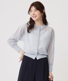 ANY SIS 【洗える】シアークルー カーディガン