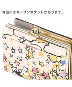 tsumori chisato CARRY ギャラクシーパネル 2つ折り財布 がま口 レザーキルティング