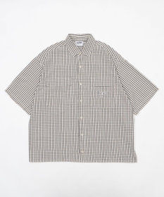 WEGO 【ユニセックス着用ITEM】ミニマムチェックロゴシャツ（SS）
