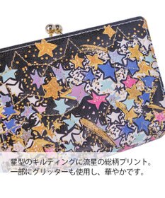 tsumori chisato CARRY ギャラクシーパネル 2つ折り財布 がま口 レザーキルティング