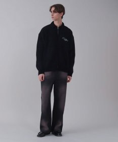 WEGO 【ユニセックス着用ITEM/SMLサイズ展開/ウエスト調整可】バギーデニムパンツ