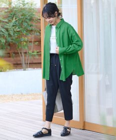 ANY ライトリネンクロスチュニックシャツ