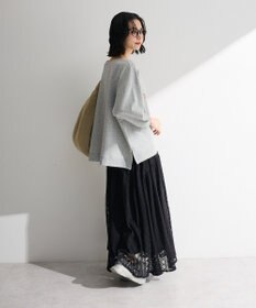 Green Parks 七分袖ロゴ裏毛プルオーバー