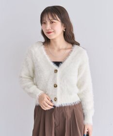 Green Parks ・Ｐｅｔｉｔ　Ｆｌｅｕｒ　シャギーニットカーディガン