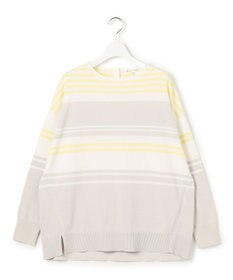 23区 L 【先行予約】コットンポリエステルストレッチ オーバーサイズ ニット