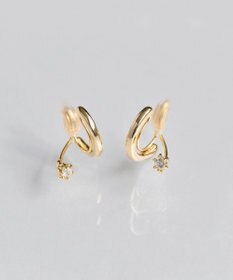 Phoebe 【金属アレルギー対応】【痛くないシリーズ】グレインメタルフロートライトフィットイヤリング