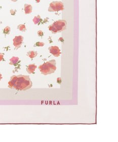 MOONBAT FURLA(フルラ)シルクツイル 水彩フラワー スカーフ 88cm×88cm