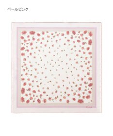 MOONBAT FURLA(フルラ)シルクツイル 水彩フラワー スカーフ 88cm×88cm