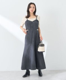 earth music&ecology サイドカットデニムキャミワンピース