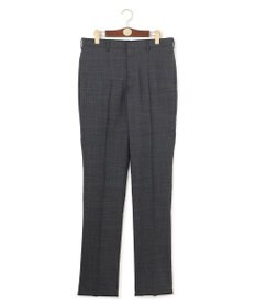 J.PRESS MEN 驚きの軽さ【洗える / 高通気性 / ストレッチ性 / 防シワ】グレナカートチェック スラックス / ノータック