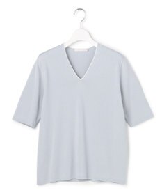 ICB L 【先行予約・WEB限定カラーあり】 シンセティックハイゲージ 半袖Vネックニット