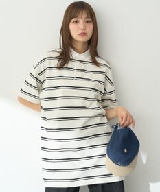 earth music&ecology ボーダールーズラガーシャツ