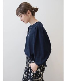 AMERICAN HOLIC ドルマンギャザー７分袖カットプルオーバー