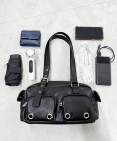 WEGO アイレットデザインボストンバッグ