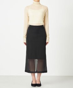 NAVE 【Nave・洗える】ツイストシアー タートルネックプルオーバー