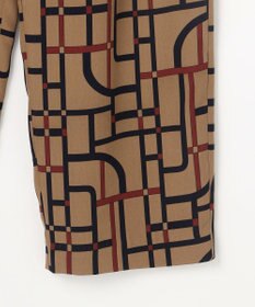 自由区 L 【17号サイズまで展開・カタログ掲載】ジオメトリックレトロプリント パンツ