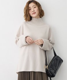 23区 S 【新色追加】ボイルドウールコンビニット チュニック ベージュ系