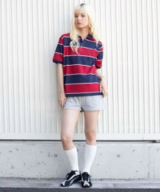 WEGO 【ユニセックス着用ITEM】ワンポイントボーダーポロ（SS）