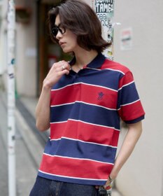 WEGO 【ユニセックス着用ITEM】ワンポイントボーダーポロ（SS）