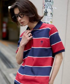 WEGO 【ユニセックス着用ITEM】ワンポイントボーダーポロ（SS）