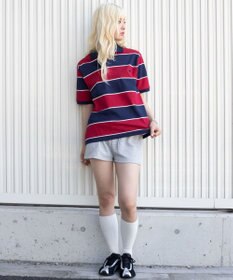 WEGO 【ユニセックス着用ITEM】ワンポイントボーダーポロ（SS）