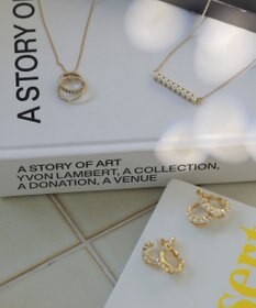 ANY SIS 2連フープ イヤリング