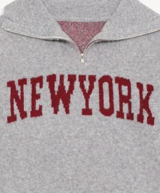 WEGO フラッフィーハーフジップニット