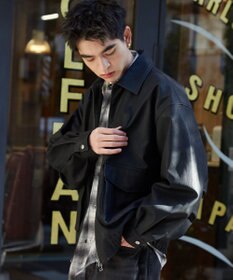 WEGO 【ユニセックス着用ITEM】PUダブルZIPフライトジャケット