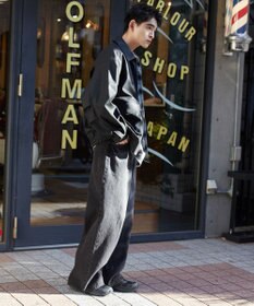 WEGO 【ユニセックス着用ITEM】PUダブルZIPフライトジャケット