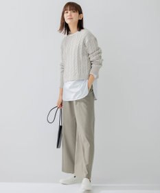 23区 【洗える】スラブツイルストレッチ ベイカー パンツ