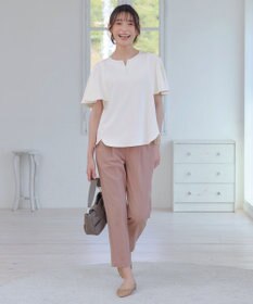 Tiaclasse 【小倉優子さん着用・洗える】カラーテーパードパンツ