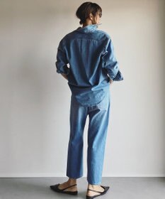 woadblue ＜坪田あさみさんコラボ＞SAROUEL Denim /サルエル デニムパンツ ライトブルー