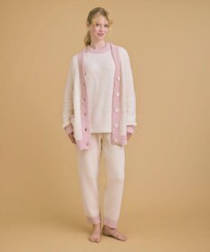 une nana cool カラーブロッキング　カーディガン