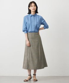 J.PRESS LADIES L モナベールツイル チェック フレア スカート