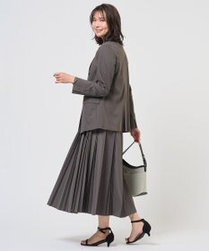 J.PRESS LADIES セルロースリネンストレッチ ダブル ジャケット