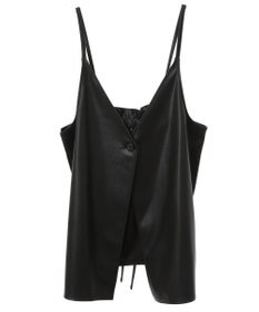 Green Parks フェイクレザーキャミベスト