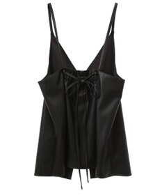 Green Parks フェイクレザーキャミベスト