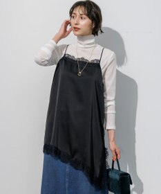23区 【先行予約】アシンメトリーヘム サテンレース キャミソール